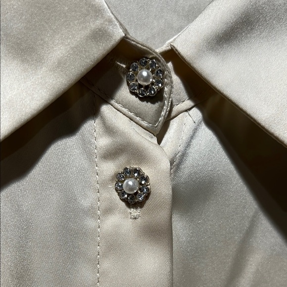 Cream Button-Up Shirt - Picture 3 of 5